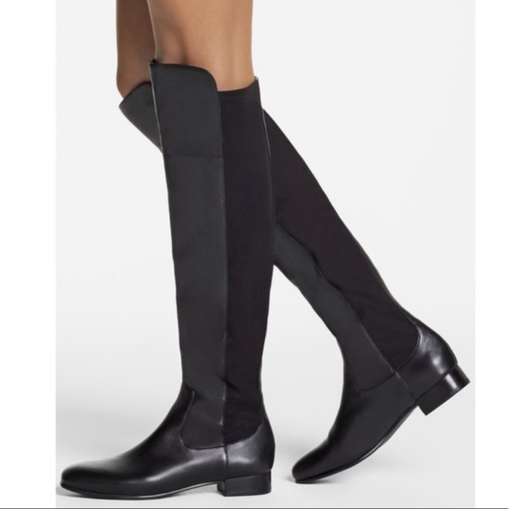 Louise et Cie Andora Over-the-Knee Black Leather Boots (6.5)
